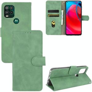 Voor Motorola Moto G Stylus 5G effen kleur huid voelen magnetische gesp horizontale flip kalf textuur PU lederen geval met houder en kaart slots &portemonnee (groen)