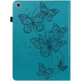 Voor Huawei Mediapad M5 Lite 10 Inch Relif Butterfly Patroon Horizontale Flip Lederen Tablet Case