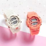 2 PCS Children Outdoor Sports Watch Multi-function Electronic Watch (Pink)