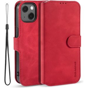 DG.Ming Retro Oil Side Horizontal Flip Lederen Case met Houder & Card Slots & Portemonnee voor iPhone 13 Mini