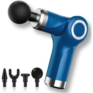 Fascia Gun Pocket Electric Shock Gun Muscle Massage Gun  Specificatie: Vouwen (Blauw)