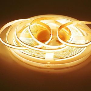 1m 24V 8mm brede COB zelfklevende decoratieve LED-lichtstrip  specificatie: 480 kralen-14W-95 display (3000K)