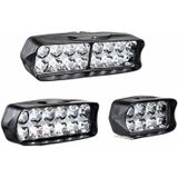 2 stks MK-265 Motorfiets Karakter Schieten Lichte Auxiliary Day Running Light  Style: 12 LED's