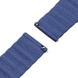 Geschikt voor Samsung Gear S2/Active2 Smart horlogebandje universeel 20mm magnetische gesp lederen vervangende polsband (blauw)