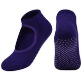 2 paren gekamd katoen yoga sokken handdoek bodem onthullen ronde hoofddans fitness sportvloer sokken  maat: n maat