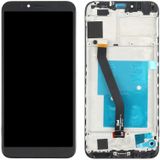 LCD-scherm en digitizer volledige montage met frame voor Huawei Y6 (2018) (zwart)