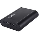 TOMO P4 USB Smart 4 batterijlader met indicatielampje voor 18650 Li-ion batterij (zwart)