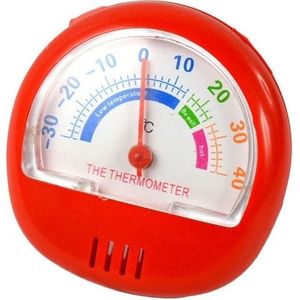 2 PCS Freezer Thermometer Indoor Outdoor Pointer Thermometer (Rood)