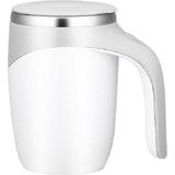 Elektrische roeren cup Milkshake Koffie roeren cup  capaciteit: 401-500ml (Wit)