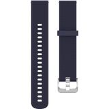 22mm Texture Siliconen polsband horlogeband voor Fossil Gen 5 Carlyle  Gen 5 Julianna  Gen 5 Garrett  Gen 5 Carlyle HR (Donkerblauw)