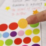 10 PCS cirkel patroon creatieve kinderen DIY Album dagboek aquarel decoratieve Sticker