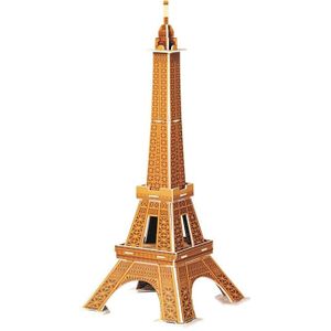 3 PCS 3D Puzzel Mini World Building Model Kinderen assembleren intellectuele speelgoed (Eiffeltoren)
