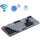 Technologie 87-KEY Draadloos Wired Bluetooth Three-Mode Gaming Mechanical Keyboard (Gray Black Green Shaft)