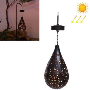 Solar Garden Opknoping Licht Outdoor Tuin Decoratie Projectie Lamp Waterdichte IJzeren Kroonluchter