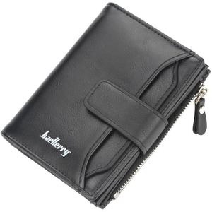 Baellerry D3218 Heren Korte Multi-Card Slot Zipper Portemonnee Grote capaciteit Kaarthouder