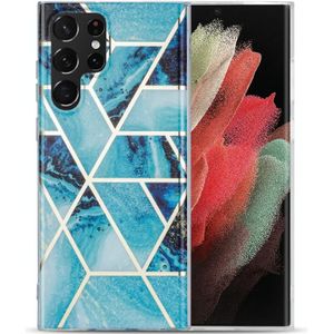 Voor Samsung Galaxy A53 5G Electroplating IMD Marble TPU Telefoonhoes