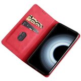 Voor TCL 305i Skin Feel Magnetic Horizontal Flip Leather Phone Case (Rood)