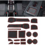 Auto water Cup poort slot matten plastic rode anti-slip interieur deur pad voor Nissan X-Trail 2017 5 zetels