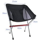 Outdoor Beach Chair aluminium legering Ultra lichte camping barbecue vissen draagbare klapstoel (klapstoel + telescopisch statief)