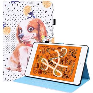 Animal Pattern Horizontal Flip Leather Case with Holder & Card Slots & Photo Frame & Sleep / Wake-up Function For iPad Mini 5 / 4 / 3 / 2 / 1(Little Flower dog)