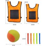 Kinderen Dodgeball Vest voor ouder-kind Outdoor Games met 5 ballen  specificatie: Kleine + 5 staarten