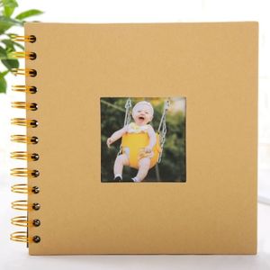 6 inch Baby Growth Album Kindergarten Graduation Album Children Paper Album (Geel)