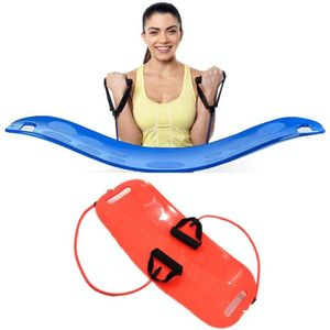 ABS Twist Fitness Balance Board Buik Been Swing Oefening Board Yoga Balance Board (oranje + oranje touw)