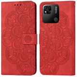 Voor Xiaomi Redmi 10c Mandala relif lederen telefoonhoesje