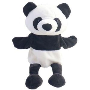 Peuter Cartoon Animal Pluche Hand Puppet Speelgoed Ouder-Kind Storytelling Rekwisieten  Hoogte: 30cm (Panda)