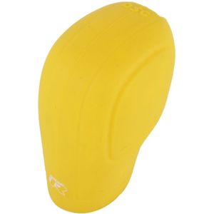 Rubber auto handrem hoofd Cover Shift knop Gear Stick kussen Cover auto accessoire interieur Pad(Yellow)