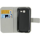 Samsung Galaxy Trend Lite / S7390 horizontaal Kunstig vlinders patroon PU leren Flip Hoesje met houder, magnetische sluiting en opbergruimte voor pinpassen & geld