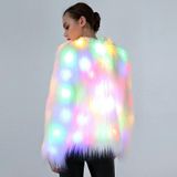 Cosplaykostuums Kerst- en Halloween Nachtkostuums LED-gekleurde lichten Showkleding (Kleur: wit met licht Maat: XXL)