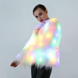 Cosplaykostuums Kerst- en Halloween Nachtkostuums LED-gekleurde lichten Showkleding (Kleur: wit met licht Maat: XXL)