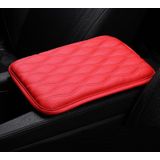 Auto Centrale Armsteun Doos Lederen Bescherming Pad (Rood)