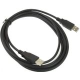 USB 2.0 A mannetje naar A mannetje verleng kabel  Lengte: 3 meter