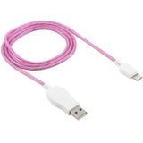 LED stromend licht 1M USB naar 8 pin Data Sync Charge kabel voor iPhone 11 Pro Max/iPhone 11 Pro/iPhone 11/iPhone XR/iPhone XS MAX/iPhone X & XS/iPhone 8 & 8 plus/iPhone 7 & 7 Plus (magenta)