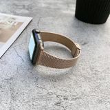 Gesp Stijl Staal Vervanging Strap Horlogeband voor Apple Watch Series 6 & SE & 5 & 4 40 MM / 3 & 2 & 1 38mm (ROSE GOUD)