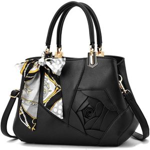 378 Three-dimensional Carved Ladies Handbag(Black)