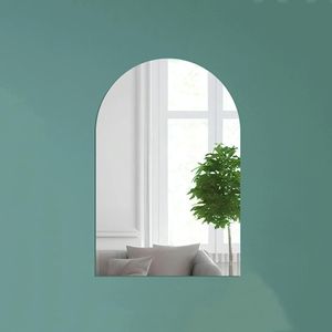 Acryl boogspiegel stereo muurstickers woondecoratie zachte spiegel