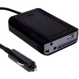 DY-200N 200W DC 12V AC 220V Auto Power omvormer met USB-poort van de 500mA & EU / U.S. Power Socket(Black)