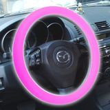 Silicone rubber auto Steering Wheel cover  buiten diameter: 36cm (roze)