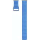 Voor Garmin Forerunner 255S / Venu 2S 18 mm universele magnetische lus lederen horlogeband (Cape Cod blauw)