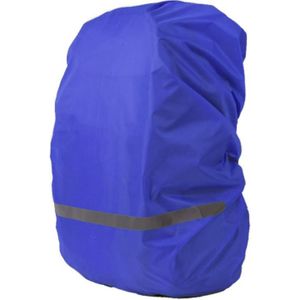 Reflecterende licht waterdichte stofdichte rugzak regenhoes draagbare Ultralight schoudertas beschermhoes  maat: XL (blauw)