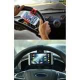 HAWEEL universele auto Steering Wheel Mount telefoonhouder  voor iPhone  Galaxy  Huawei  Xiaomi  LG  HTC en andere Smartphones breedte van 5 5-8.6 cm Smartphone(Black)