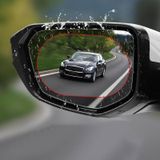 10 stuks regendichte anti-mist en anti-reflecterende film voor auto achteruitkijkspiegel ellips 95x135mm