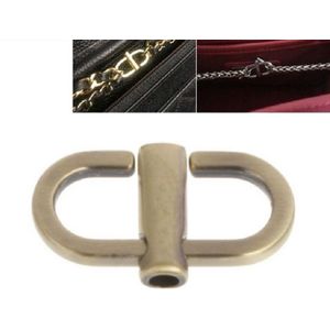 10 PCS Bag Metal Chain Length Adjustment Buckle (Ancient Gold)