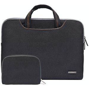 LiSEN LS-116 Simple Laptop Bag Business Laptop Liner Bag  Size: 15.6 inch(Snowflake Nylon Black)