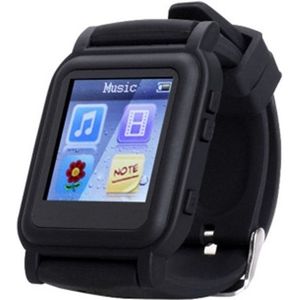 Q998 4GB MP4 E-Book privacy lezing Smart Watch  ondersteuning tijd display/muziek & video afspelen/foto browsen/stopwatch (zwart)