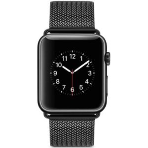 Roestvrijstalen horlogeband voor Apple Watch serie 3 & 2 & 1 42mm(Black)