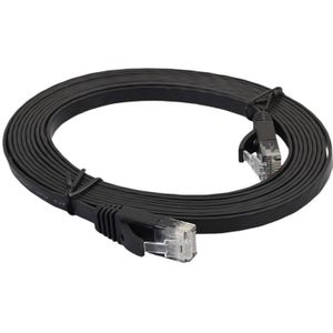 3m CAT6 ultra-dunne platte Ethernet LAN netwerkkabel  Patch leiden RJ45 (zwart)